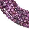 Heated Natural Sugilite Beads Strands G-B193-B03-4mm-4