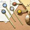 Mixed Natural & Synthetic Gemsotne Bookmarks AJEW-JK00282-2