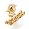 Brass Micro Pave Clear Cubic  Zirconia Pendants KK-D532-09G-2