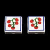 Printed Handmade Porcelain Beads PORC-G016-04X-1