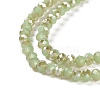 Electroplate Glass Beads Strands EGLA-A034-J4mm-K02-3