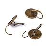 Brass Leverback Earring Findings KK-C1244-16mm-AB-NR-3