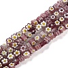 Handmade Millefiori Glass Bead Strands X-LAMP-J035-4mm-10-4