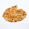 Natural Yellow Aventurine Chip Beads Strands G-L269-36-3