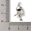 Rack Plating Brass Micro Pave Cubic Zirconia Pendants KK-U027-09-03P-3