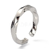 925 Sterling Silver Cuff Rings RJEW-XCP0001-02-3