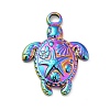 Ion Plating(IP) 201 Stainless Steel Pendants STAS-P312-09MC-1