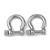 304 Stainless Steel D-Ring Anchor Shackle Clasps STAS-P198-10-1