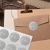 34 Sheets Silver Foil Embossed PET Picture Sticker DIY-WH0528-017-6