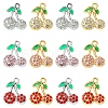 12Pcs 6 Colors Rack Plating Alloy Pendants FIND-FS0003-11-1