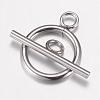 304 Stainless Steel Toggle Clasps STAS-G071-36P-2