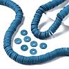 Flat Round Handmade Polymer Clay Beads CLAY-R067-12mm-44-2