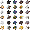 180Pcs 10 Styles Electroplate Glass Seed Beads SEED-PA0001-32-7
