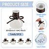 5Pcs Miniature Glass Vase Bottles with Polyester Cord AJEW-TAC00059-4