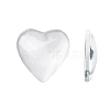 Transparent Glass Heart Cabochons X-GGLA-R021-20mm-1