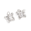 Brass Micro Pave Cubic Zirconia Pendants ZIRC-E164-18A-P-1