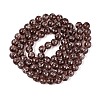 Transparent Half Spray Painted Glass Beads Strands GLAA-Q110-02A-09-2
