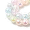 Plating Natural Selenite Beads Strands G-G120-A01-03-05-3