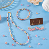 100Pcs Crackle Transparent Glass Beads GLAA-TADJ0001-12I-5