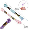 24 Skeins 6 Colors 6-Ply Polyester Embroidery Floss OCOR-FS0001-04-4