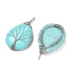 Natural Quartz Crystal Big Pendants G-G956-A09-A-FF-2