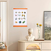 Wall Mounted Brooch Jewelry Display Rolls ODIS-WH0001-61-4