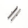 304 Stainless Steel Slide On End Clasp Tubes STAS-S115-01J-P-2