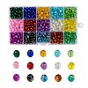 15 Colors Transparent Crackle Glass Beads CCG-X0011-01-6x8mm-1