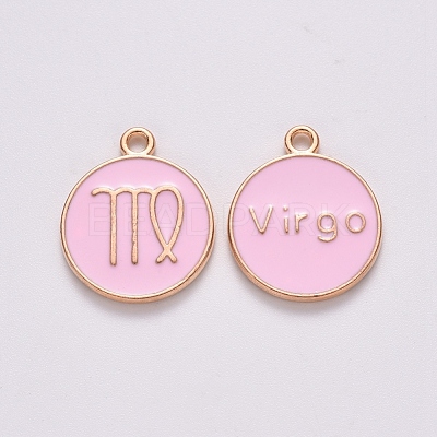 Alloy Enamel Pendants X-ENAM-S124-01B-09B-1
