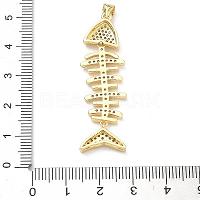 Brass Micro Pave Cubic Zirconia Pendants KK-P345-68G-1
