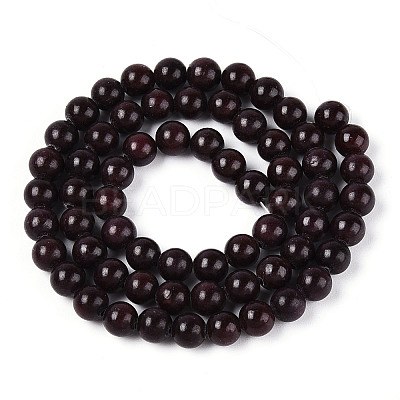 Dyed Natural Mashan Jade Round Beads Strands G-T139-6mm-67I-1
