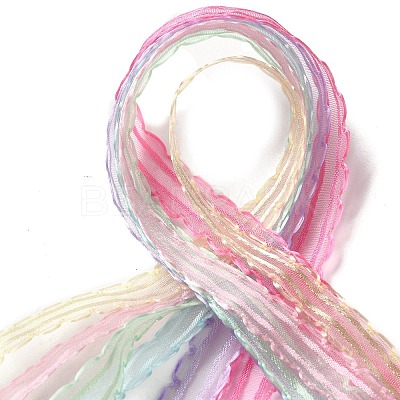 Polyester and Nylon Wavy Edged Ribbon Sets DIY-Z029-01F-1