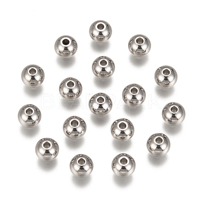 Tarnish Resistant 201 Stainless Steel Beads STAS-R033-6mm-1