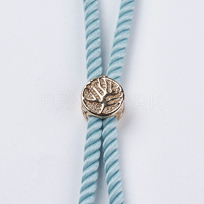 Nylon Twisted Cord Bracelet Making MAK-F018-09G-RS-1