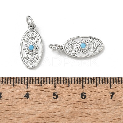 SHEGRACE Brass Micro Pave Cubic Zirconia Pendants XGRQ4G259-550P-1