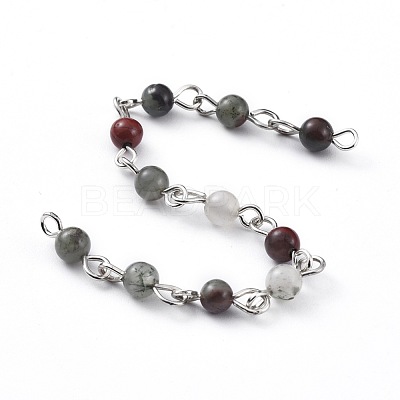 Handmade Gemstone Beaded Chains AJEW-JB00512-1