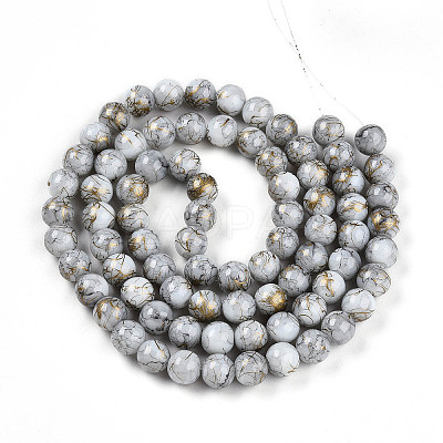 Baking Paint Glass Beads X1-DGLA-N003-10mm-B01-1