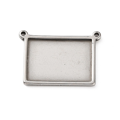 304 Stainless Steel Connector Cabochon Settings STAS-Z201-04P-02-1