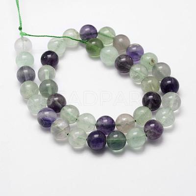 Natural Fluorite Bead Strands G-D840-56-8mm-AB+-1