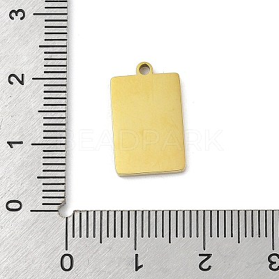 304 Stainless Steel Enamel Pendants STAS-U039-10G-1
