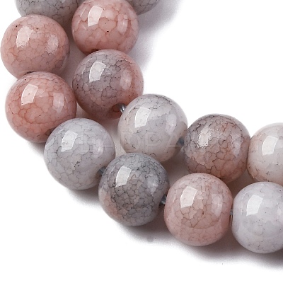 Ombre Effect Dyed Glass Beads Strands GLAA-T031-01O-14-1