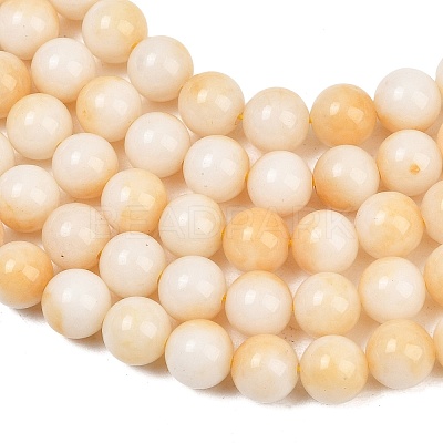 Dyed Natural White Jade Beads Strands GG-CBAD029-A01-8mm-1