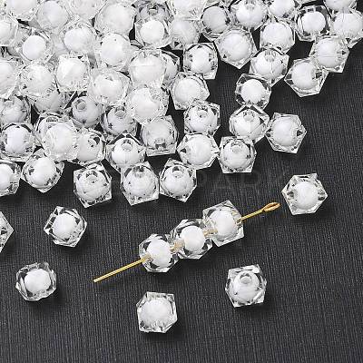 Transparent Acrylic Beads TACR-S112-8mm-01-1