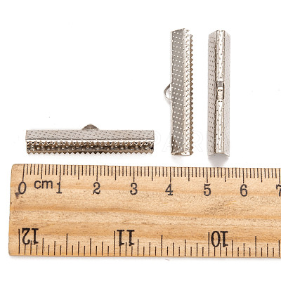 Iron Ribbon Crimp Ends E184Y-1