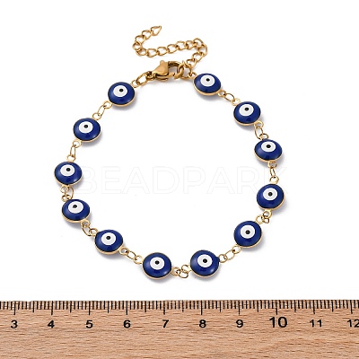 Ion Plating(IP) 304 Stainless Steel Link Bracelets X-BJEW-H511-02-1