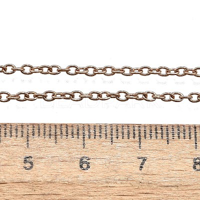 304 Stainless Steel Cable Chain Necklace Making STAS-P045-01RG-A-1