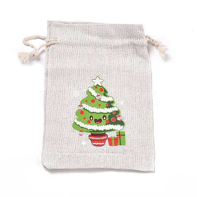 Christmas Cotton Cloth Storage Pouches LS-ABAG-M004-02P-1