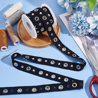 5 Yards Webbing Flat Polyester Ribbons FIND-AR0004-73B-G-1