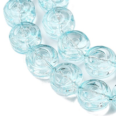 Baking Paint Transparent Glass Beads Strands GL-CBA2ED2-04A-1
