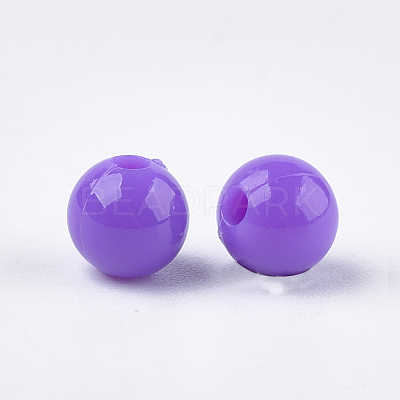 Opaque Plastic Beads KY-T005-6mm-608-1